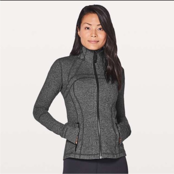 Lululemon Define Jacket Heathered Herringbone Black Women’s 6 - Picture 13 of 13